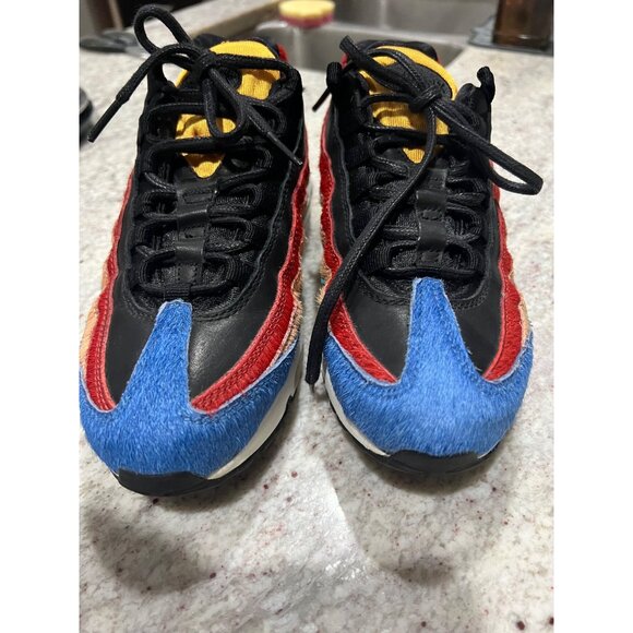 Nike‎ Air Max 95 'Multicolor Pony Hair' 807443-003 - Size 7.5 - Picture 5 of 8